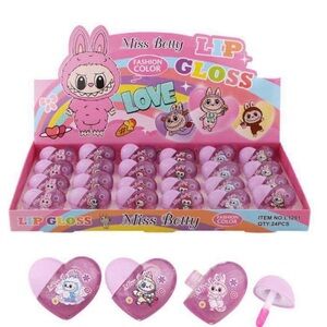 Miss Betty Heart Moisturizing Lip Gloss 6 pcs